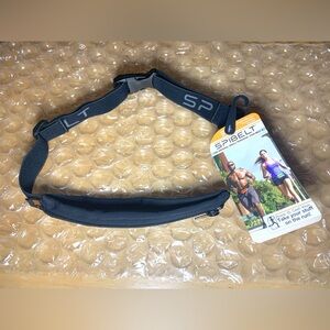 SPIbelt Original Small Personal Item Running Belt, Black, Fits Waist 24”-47”